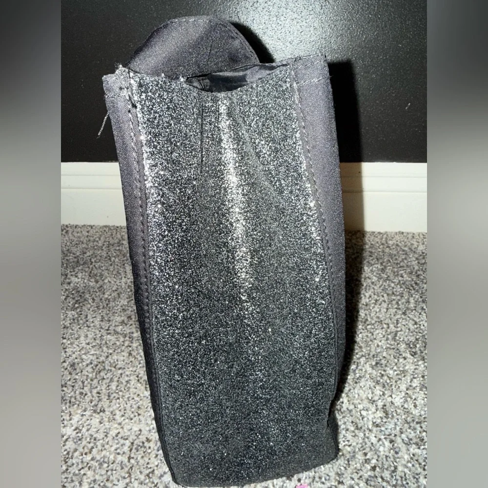Coach perfumes black canvas sparkle tote